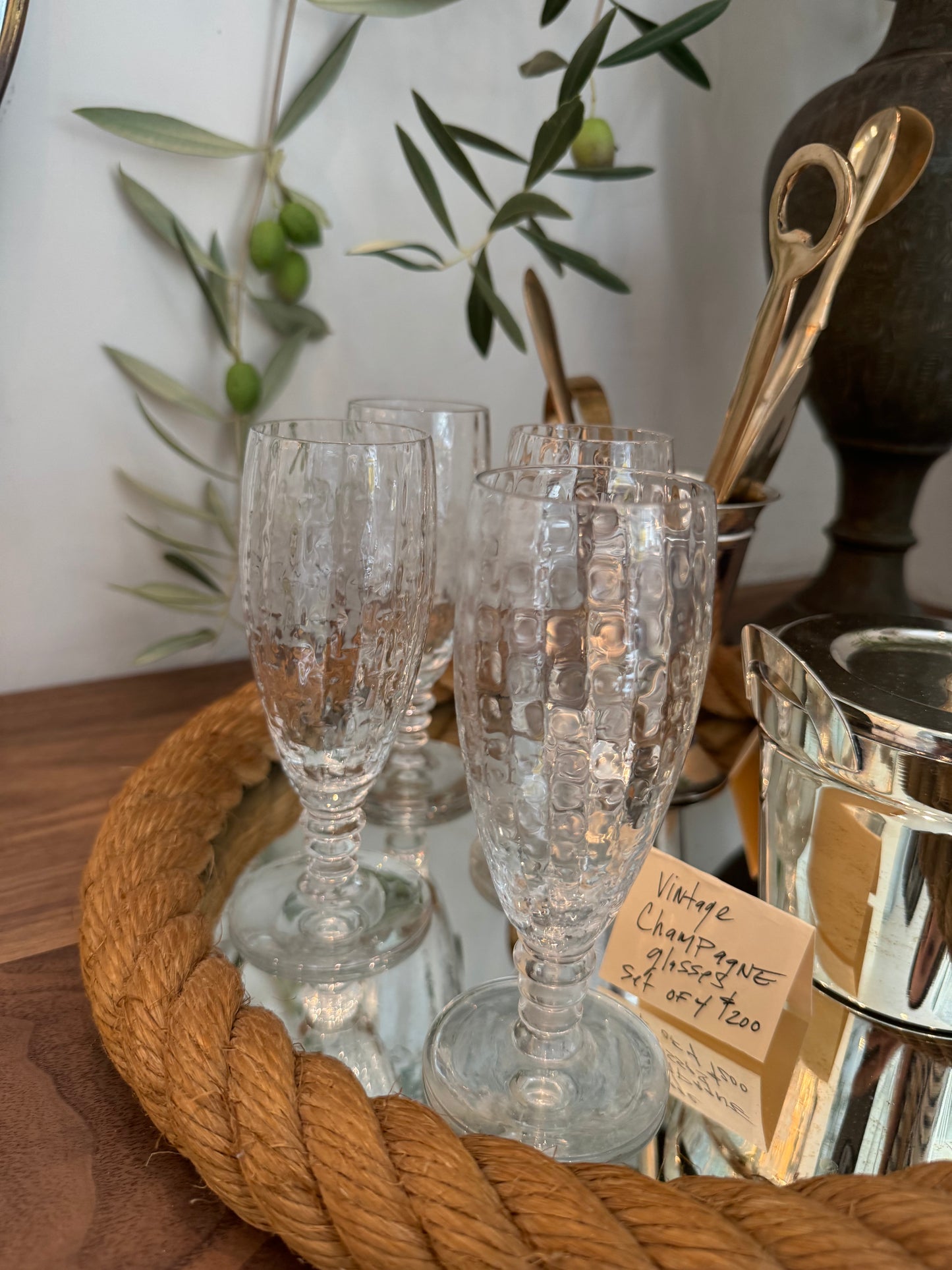 Vintage Champagne Glasses