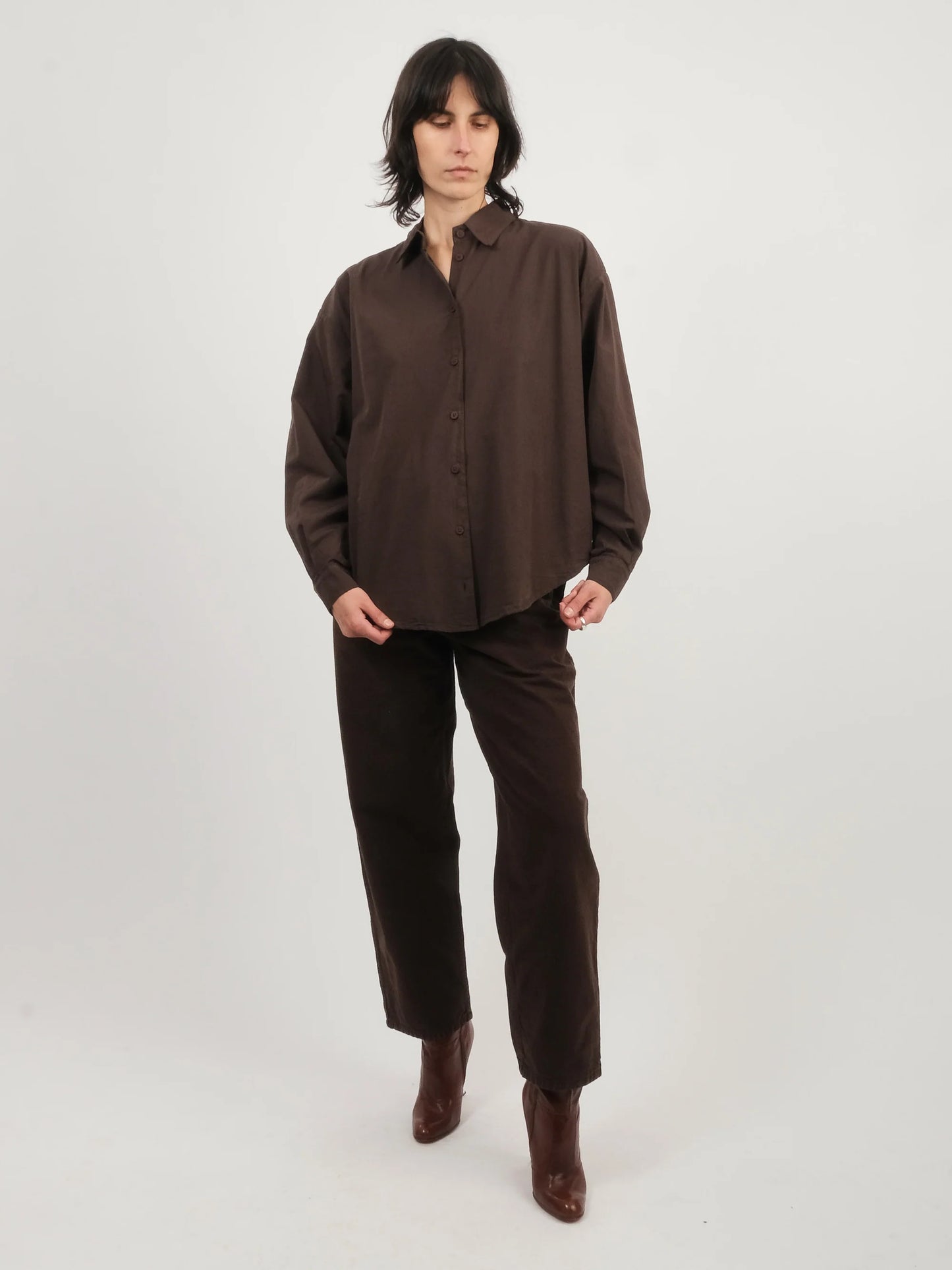 Alberta Shirt, Raisin