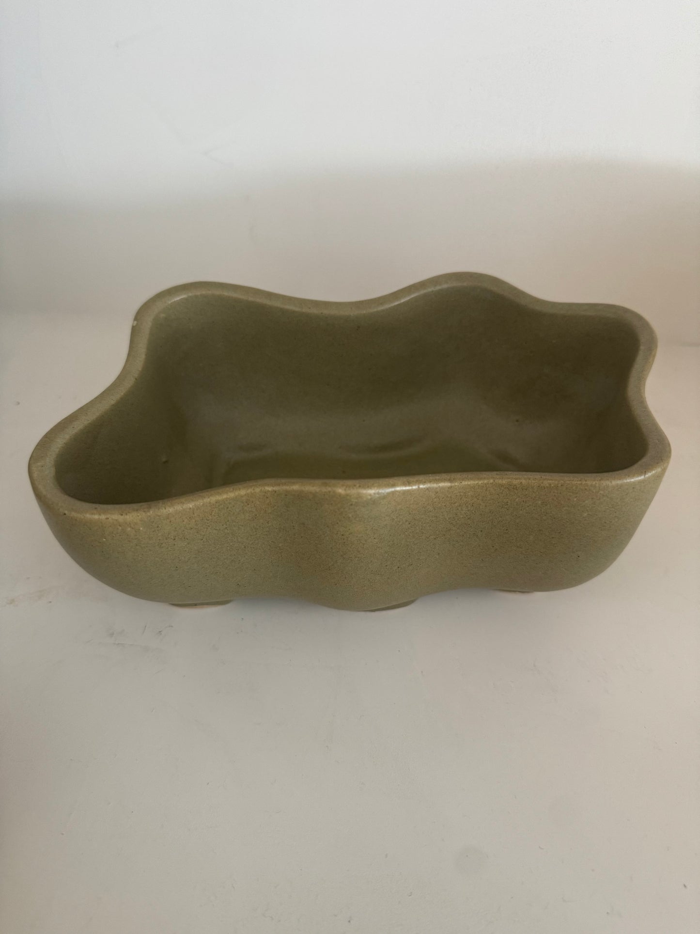 green catch all or Low Vase