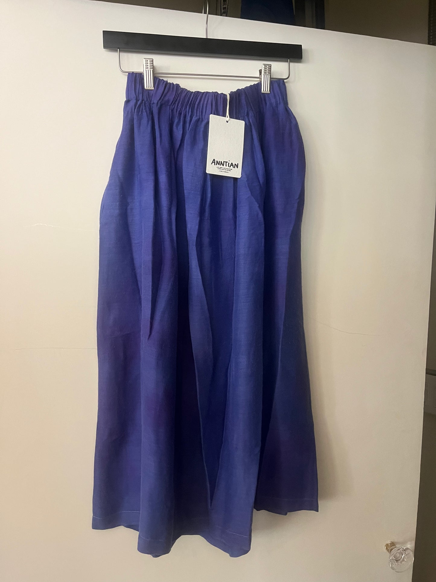 Blue Silk Skirt