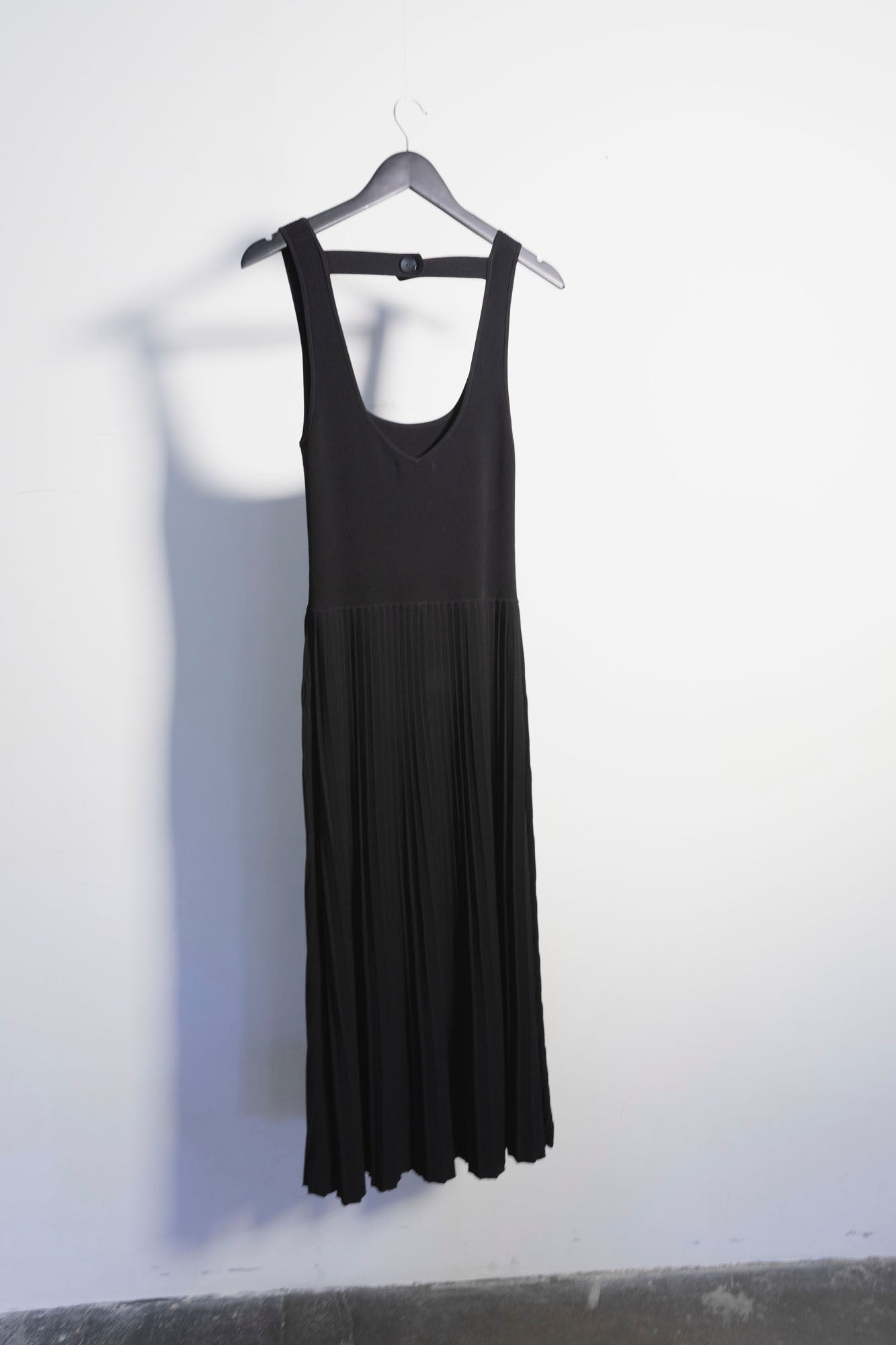 Pleated Halter Dress