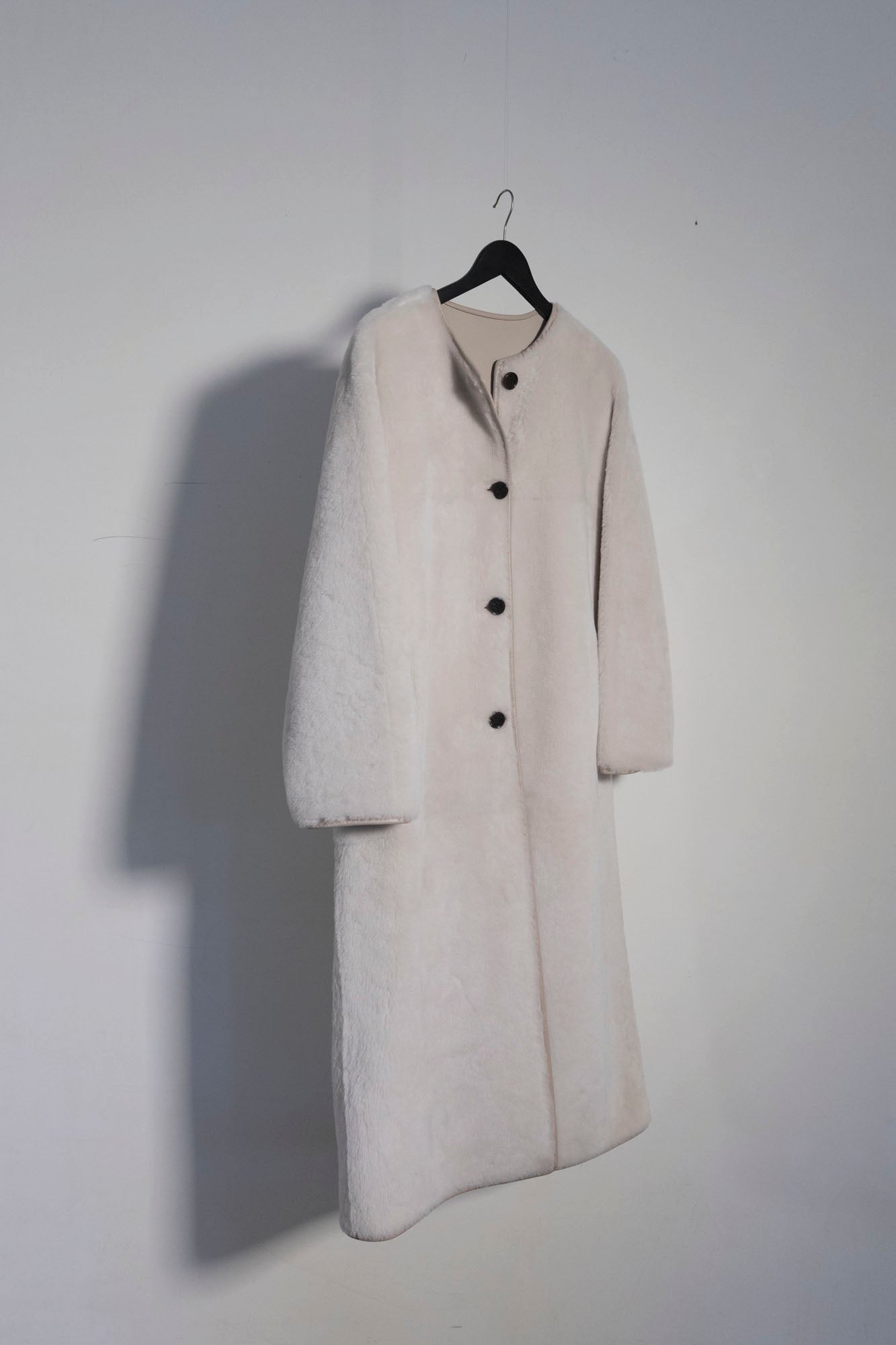 Shearling-Leather Reversible Rilana Coat