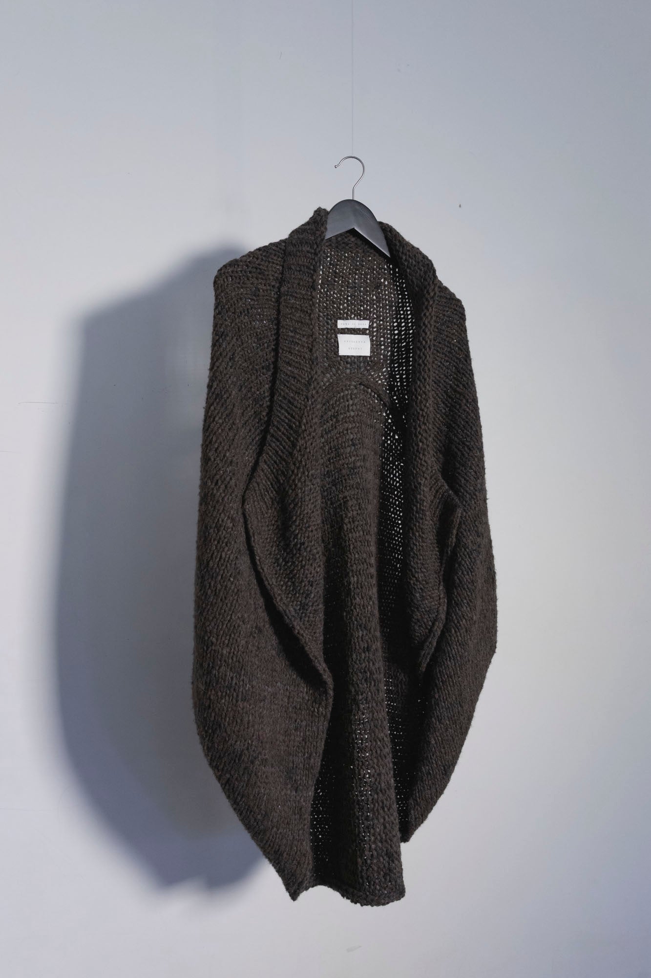 Hand-Knit Cocoon Cardigan Sweater