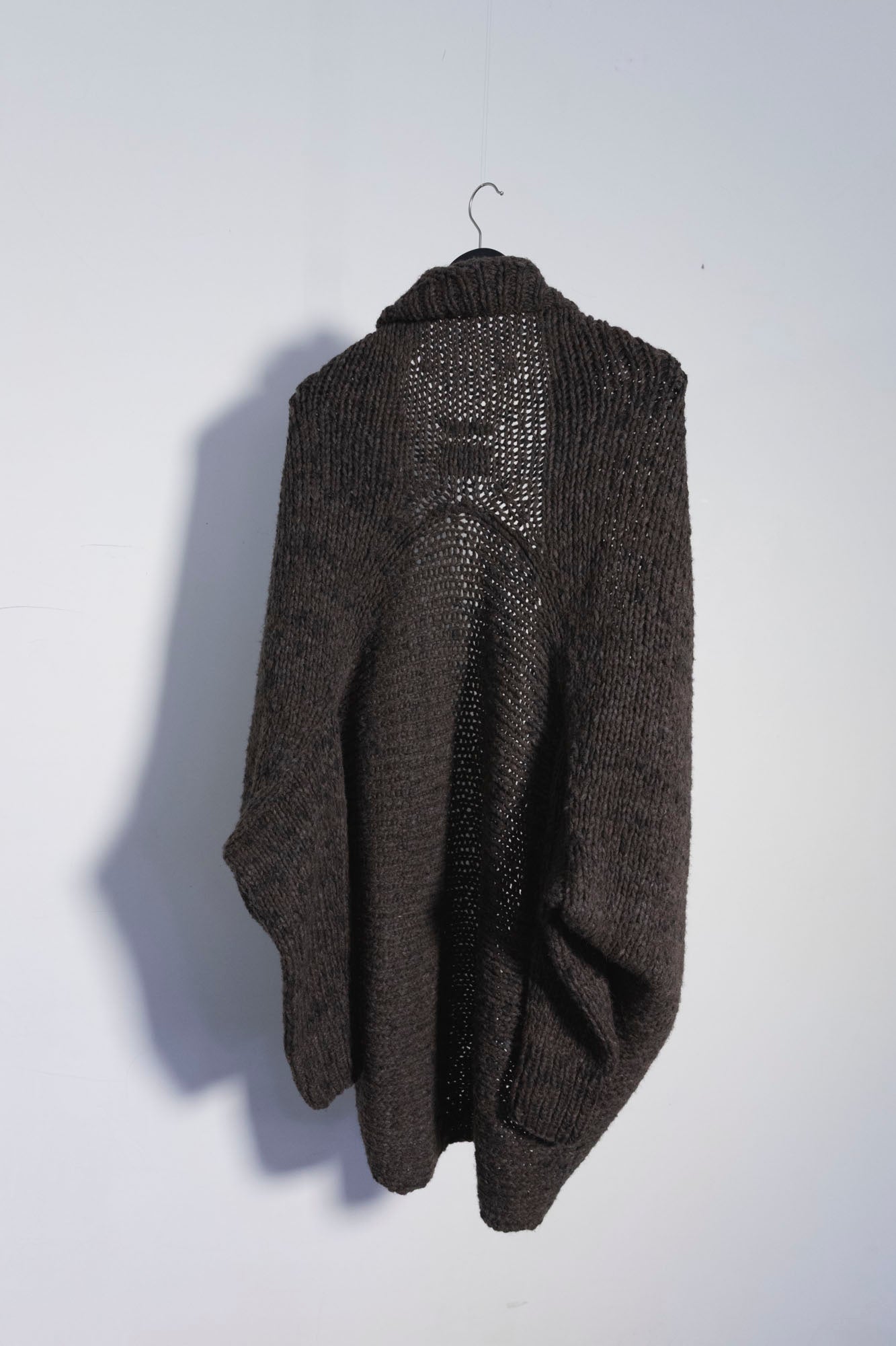 Hand-Knit Cocoon Cardigan Sweater