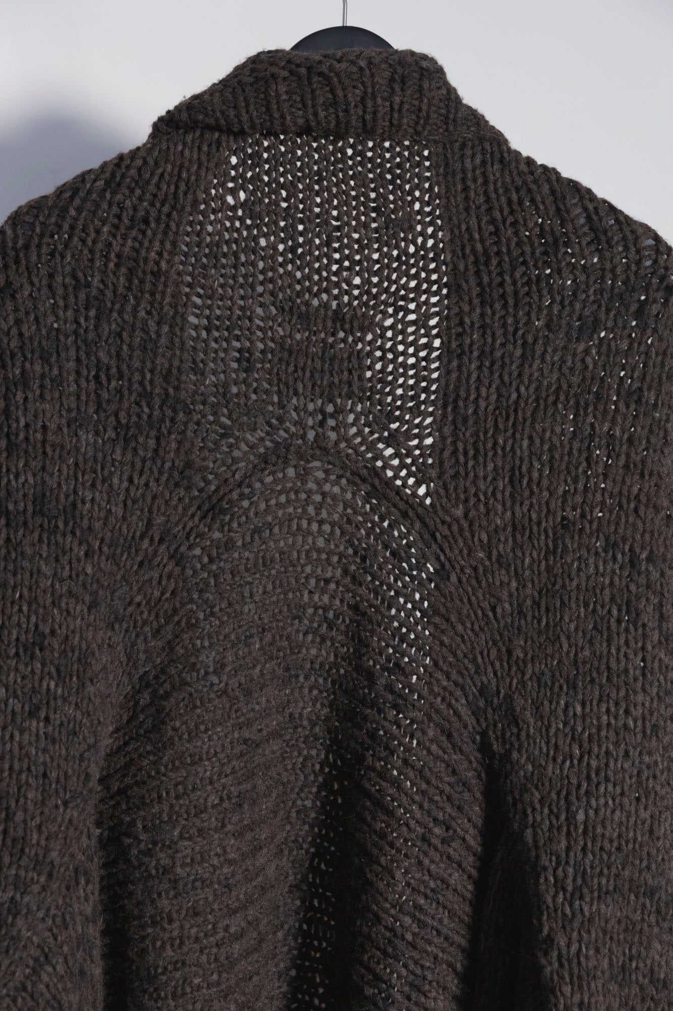 Hand-Knit Cocoon Cardigan Sweater