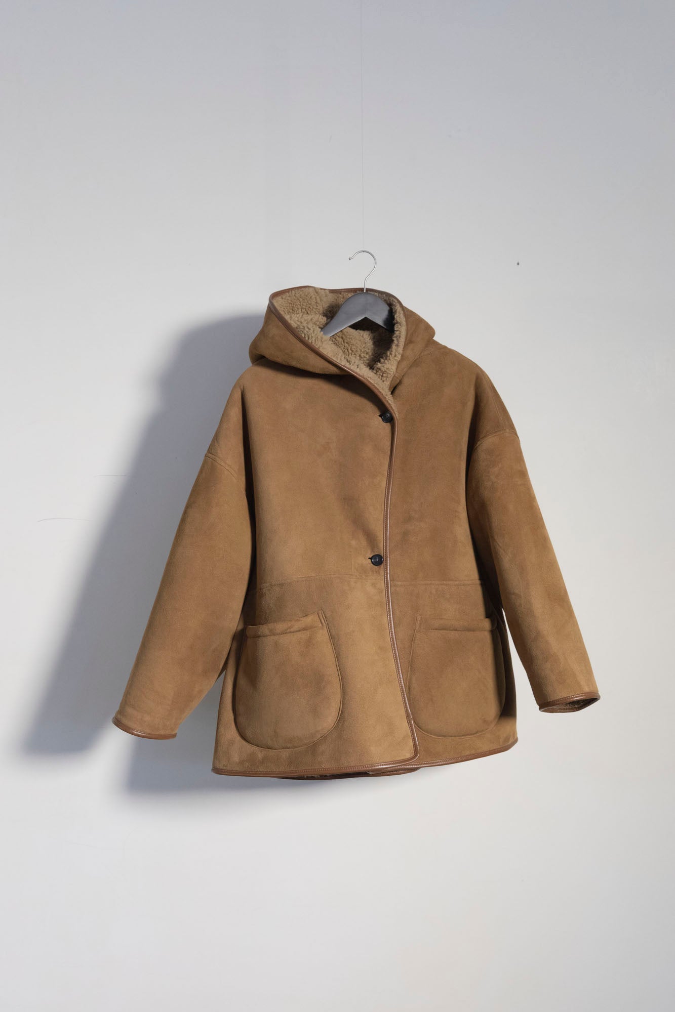 Curly Suede Sheepskin Reversible Holland Coat
