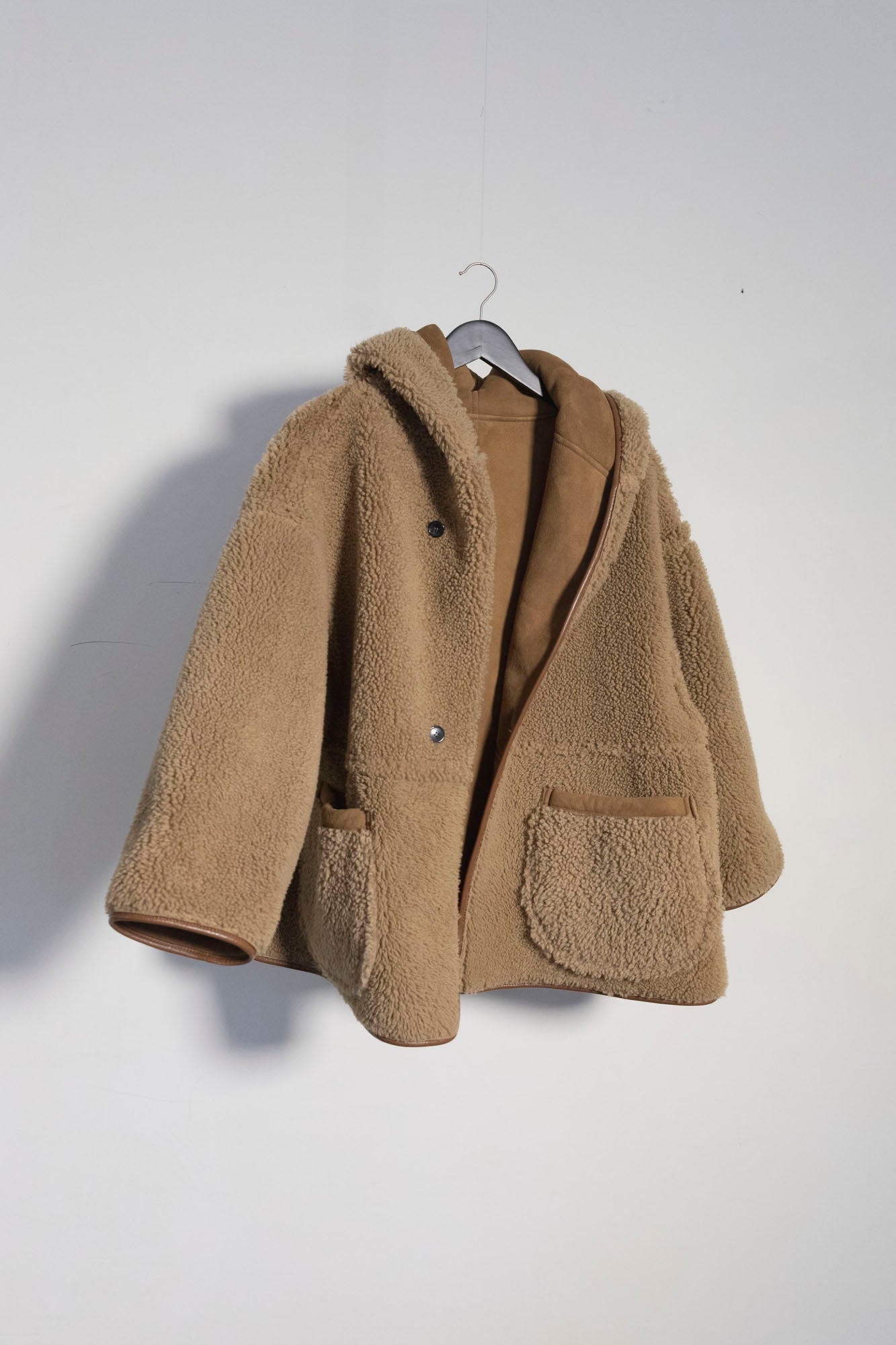 Curly Suede Sheepskin Reversible Holland Coat