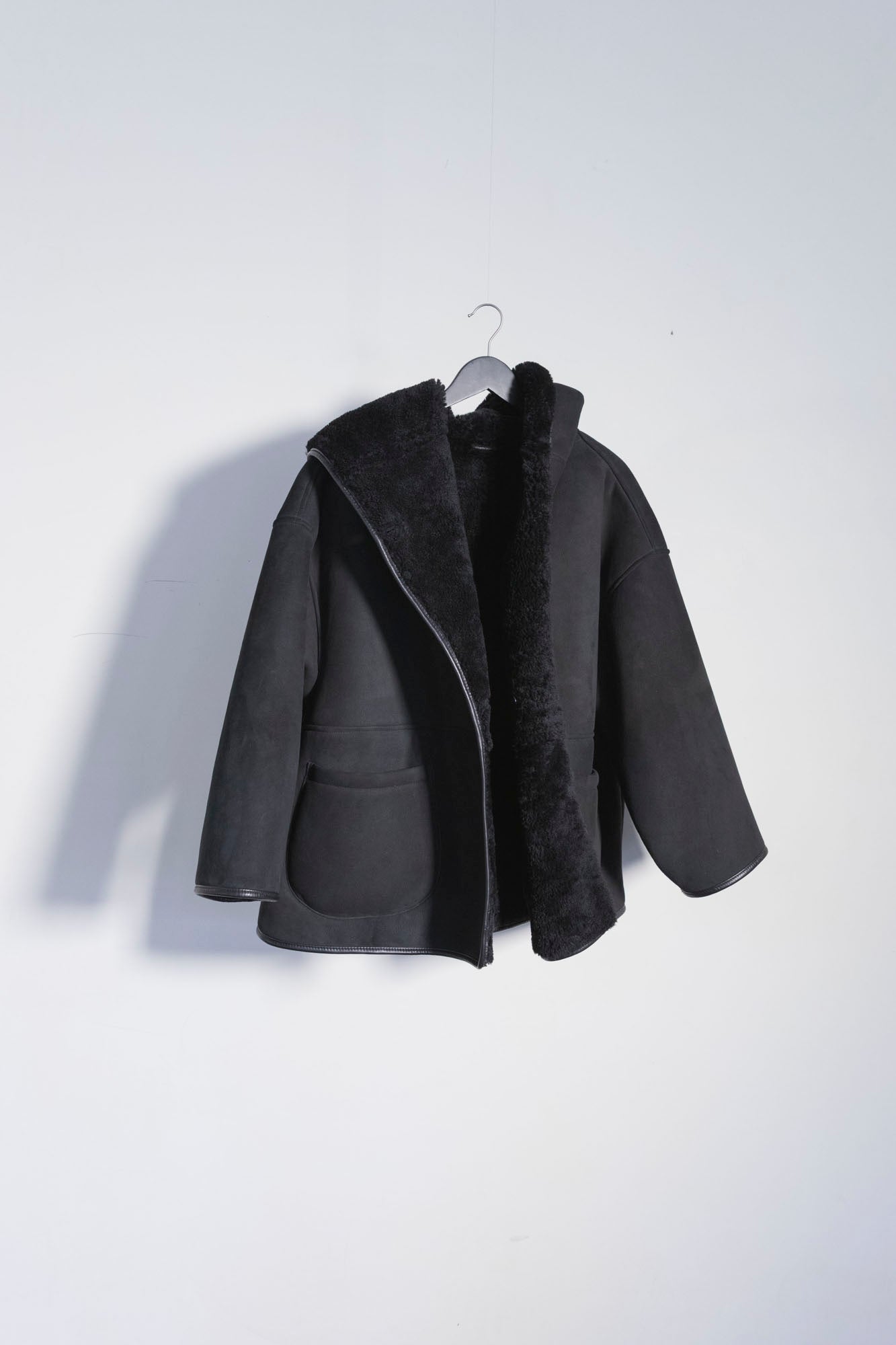 Curly Suede Sheepskin Reversible Holland Coat