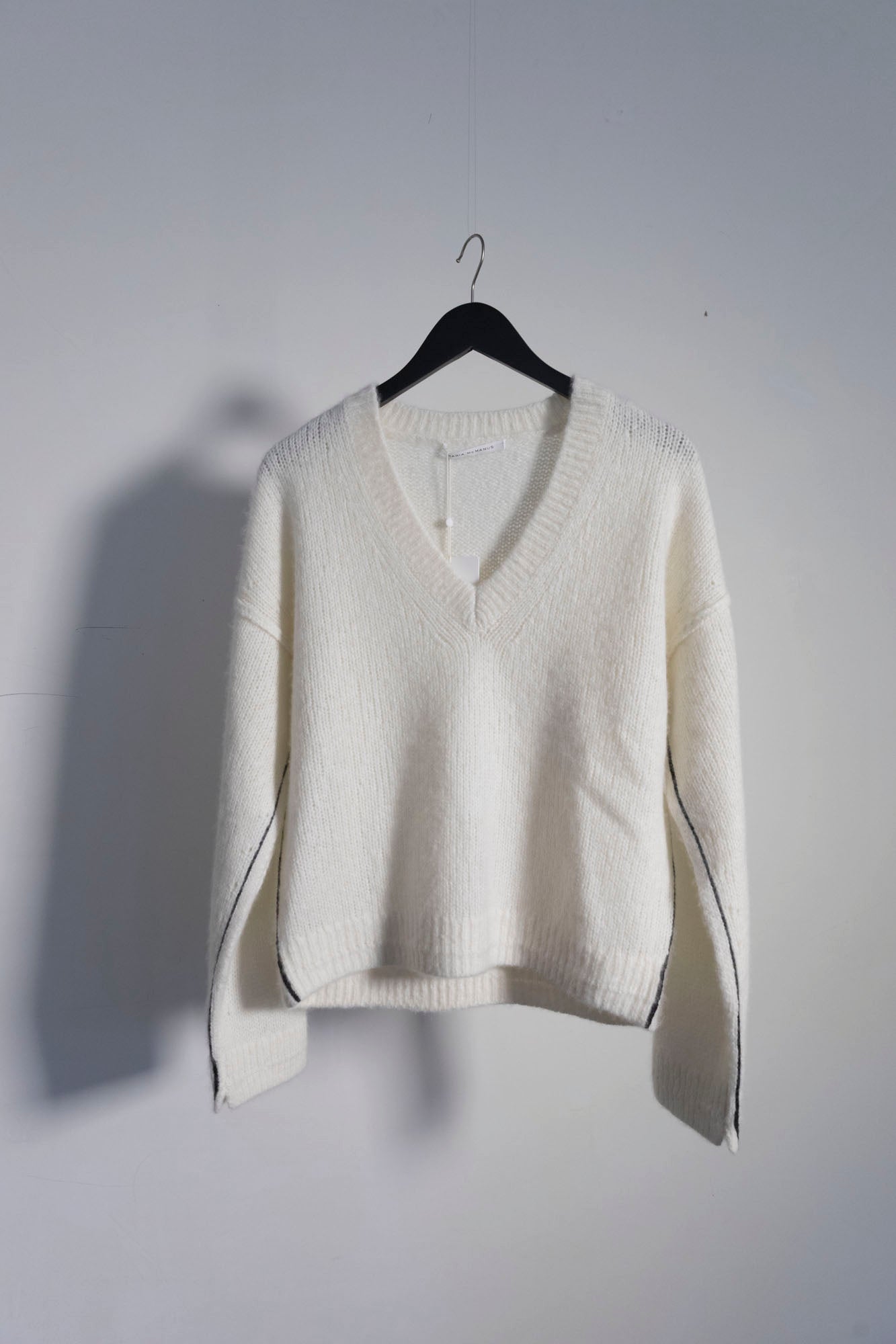 Cape V-Neck Cashmere Sweater