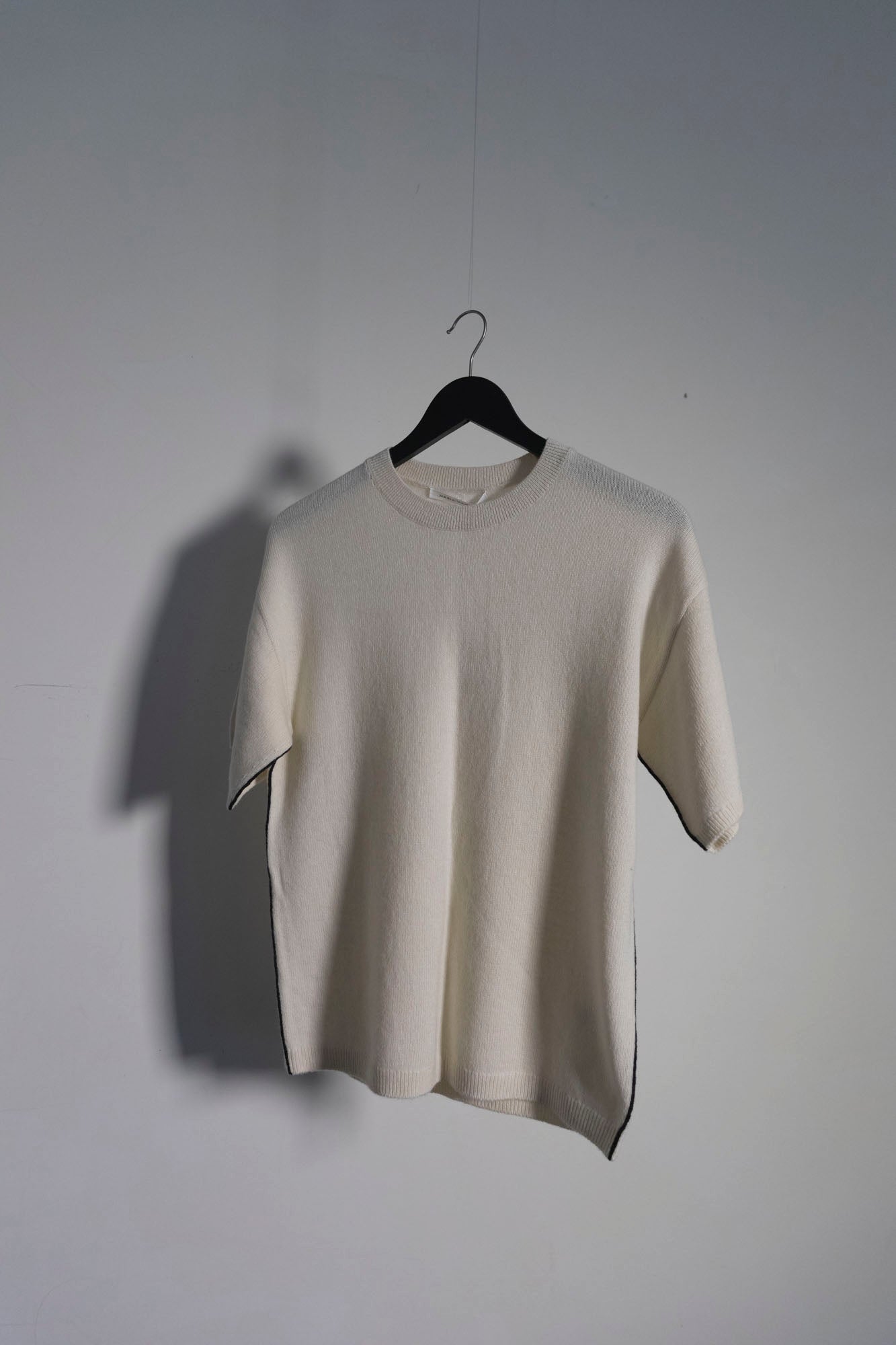 Drop Shoulder Knit T-Shirt