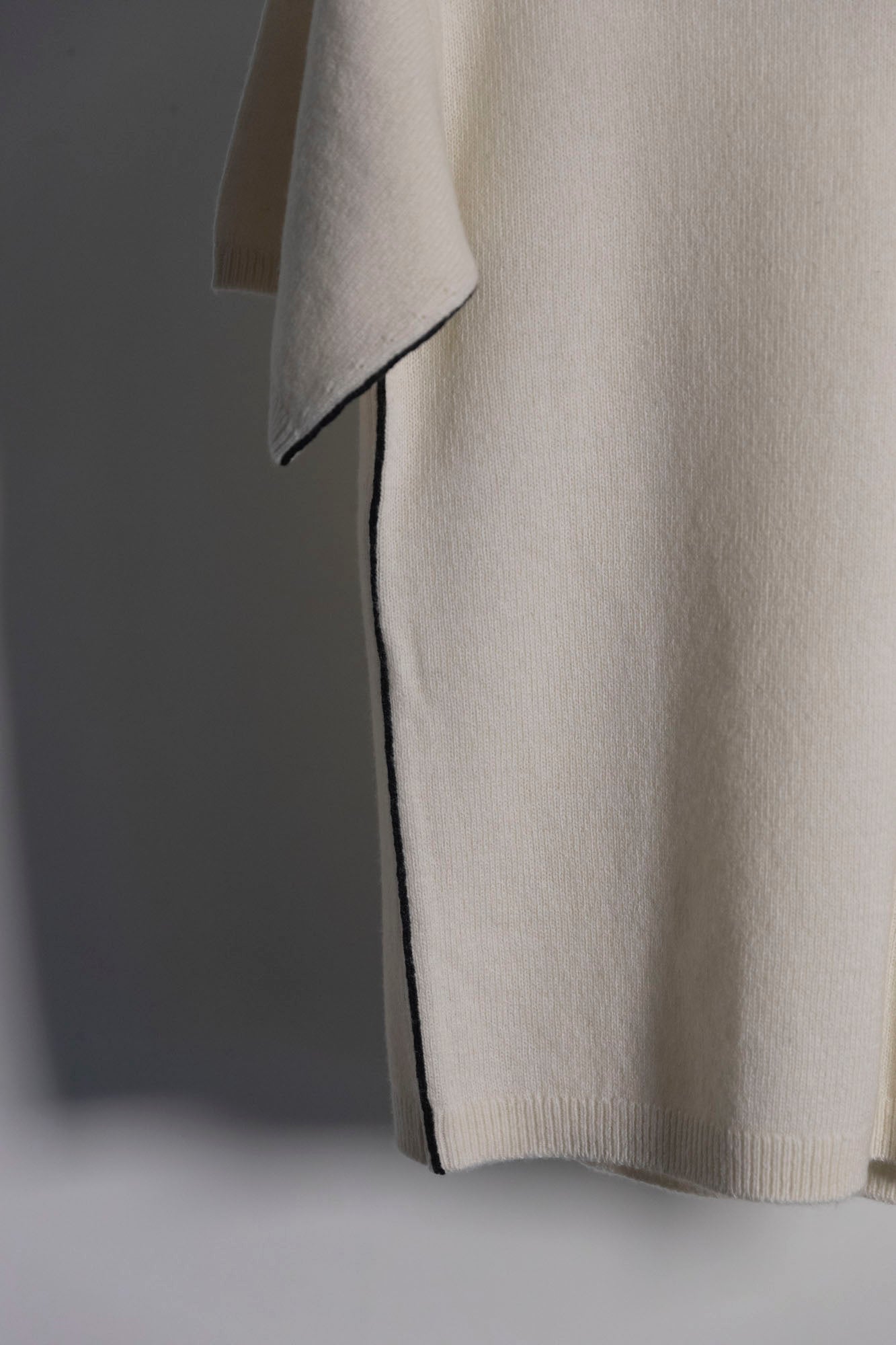 Drop Shoulder Knit T-Shirt