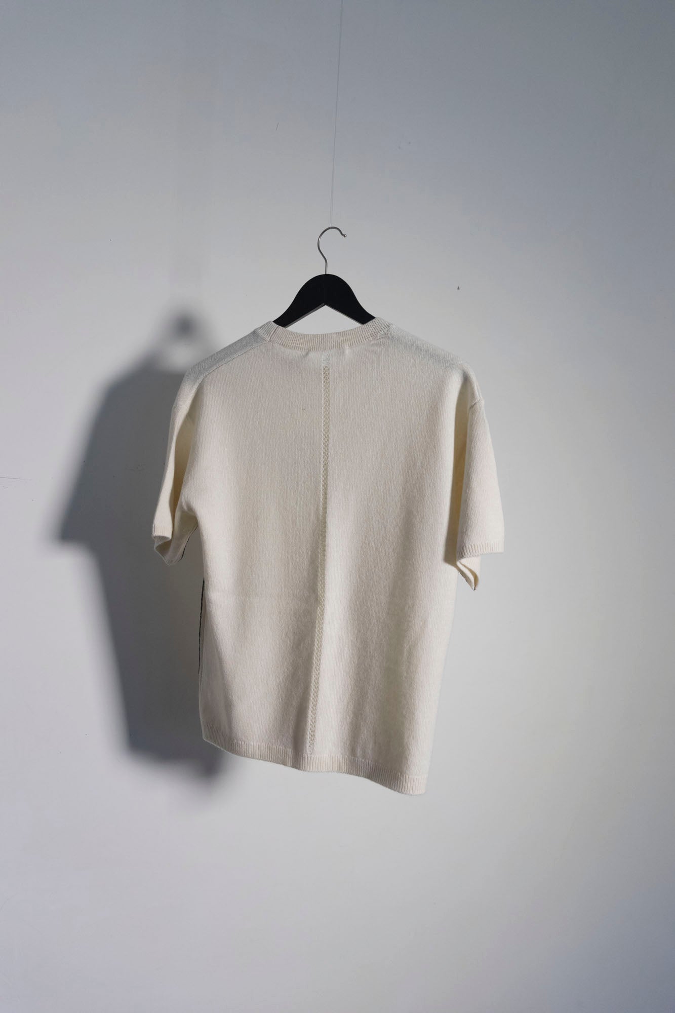 Drop Shoulder Knit T-Shirt