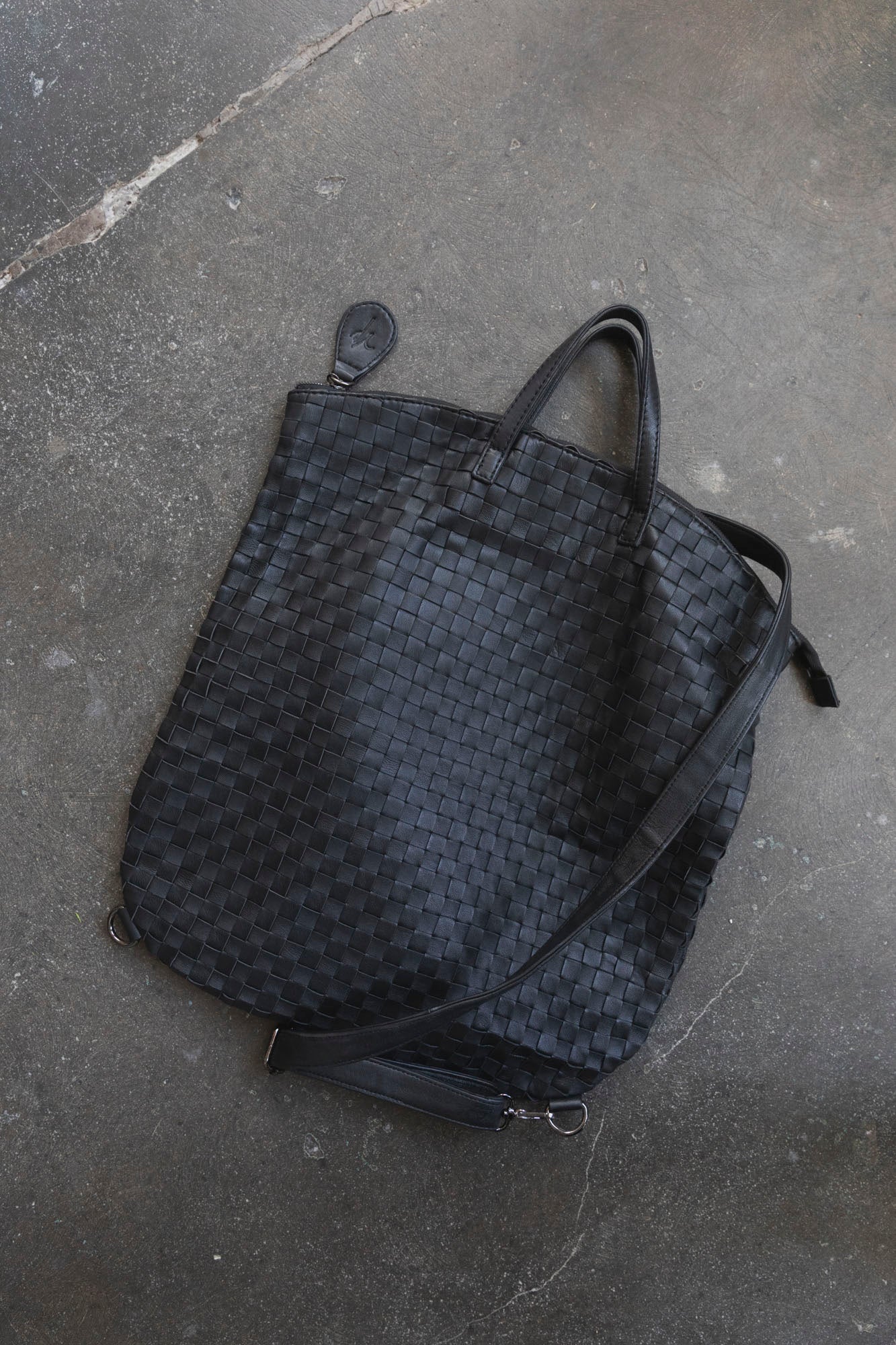 Woven Leather Bag