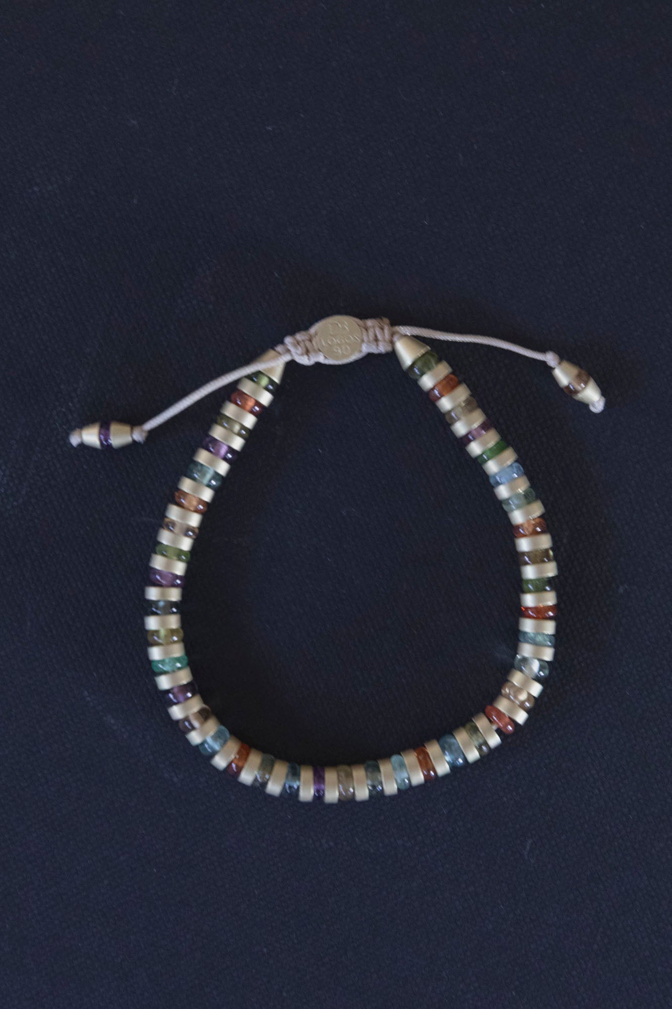 19k Gold Multicolor Sapphire Bracelet