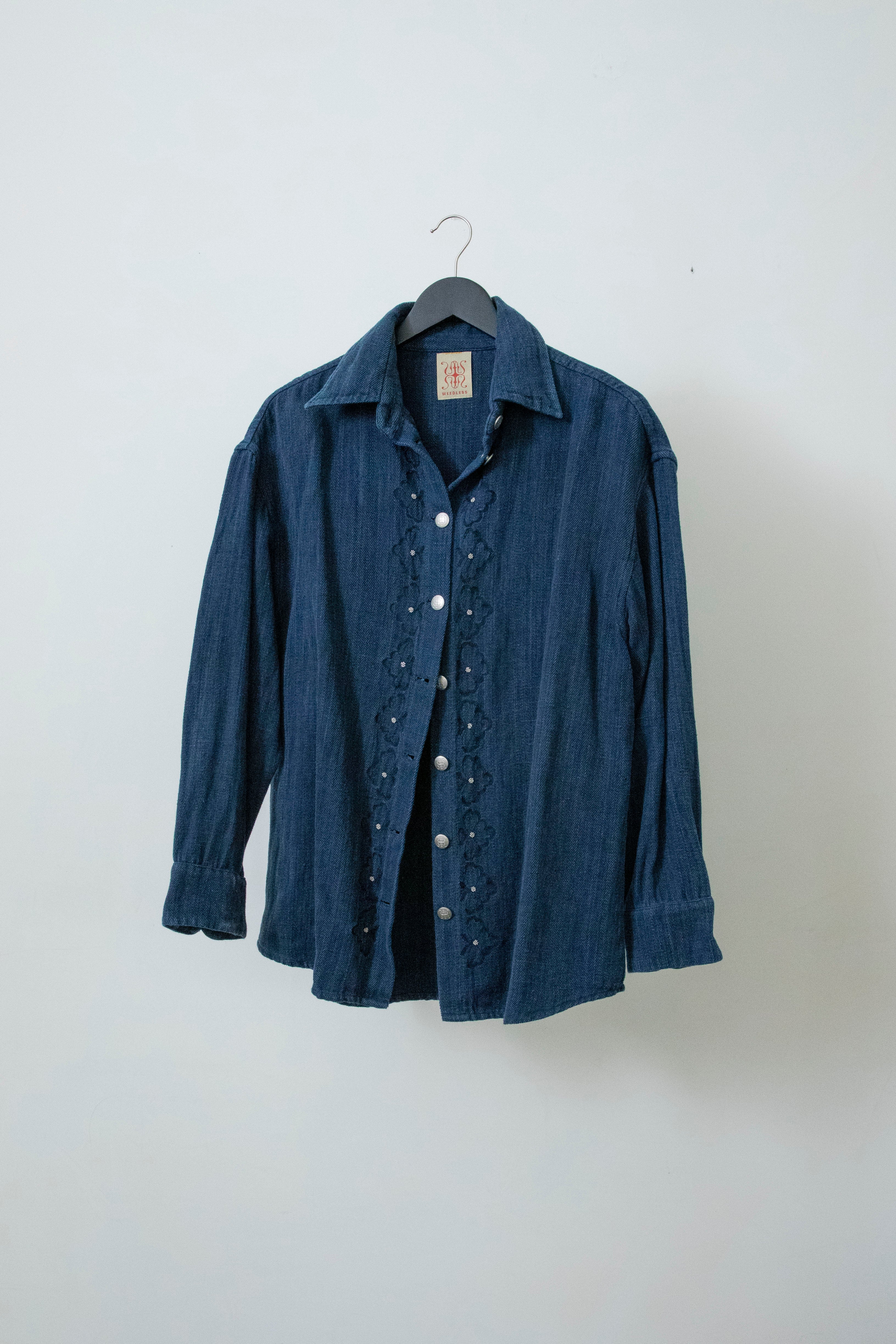 Embroidered Shirt Jacket