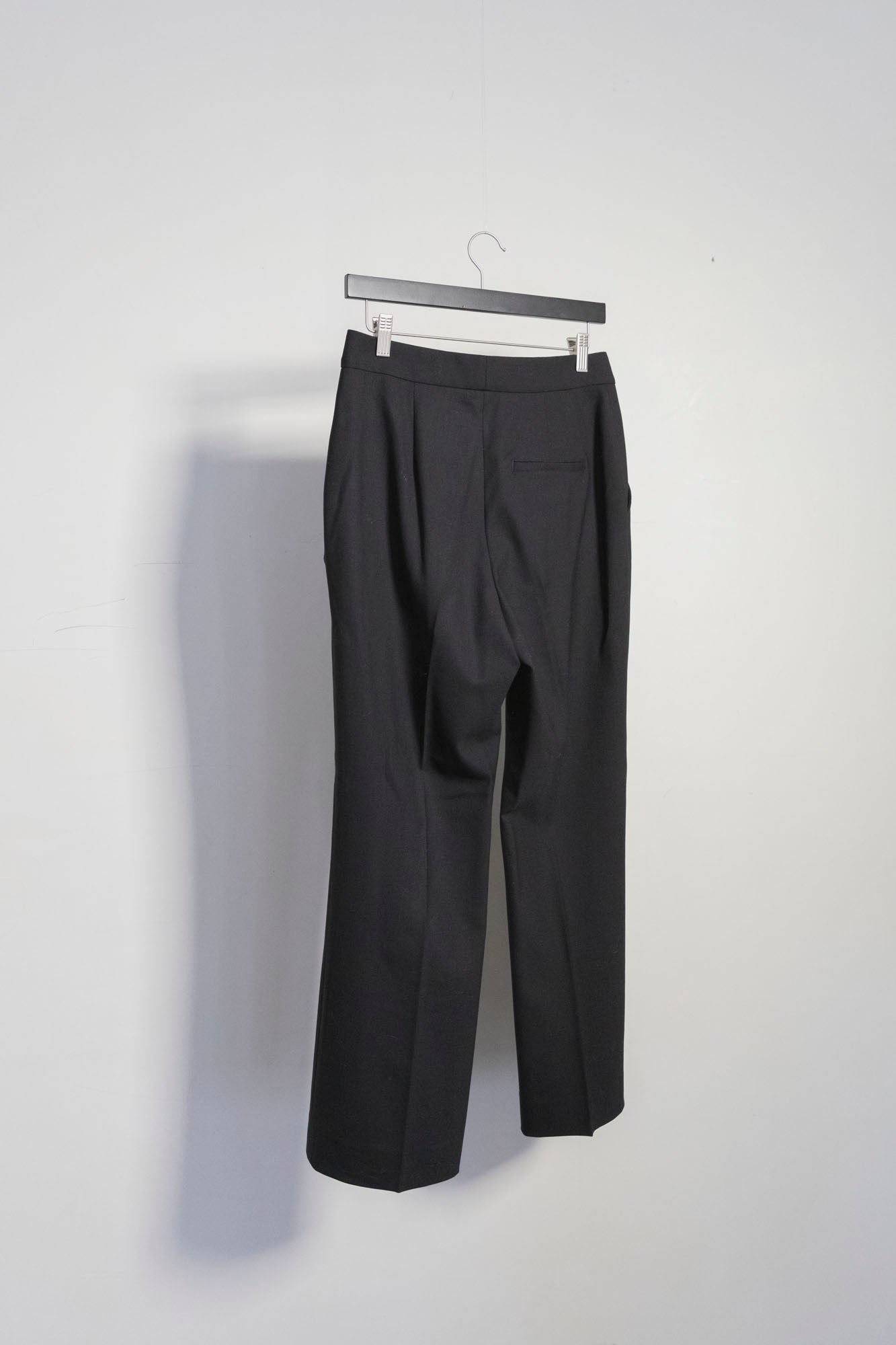 High-Waisted Wool Cropped Trouser