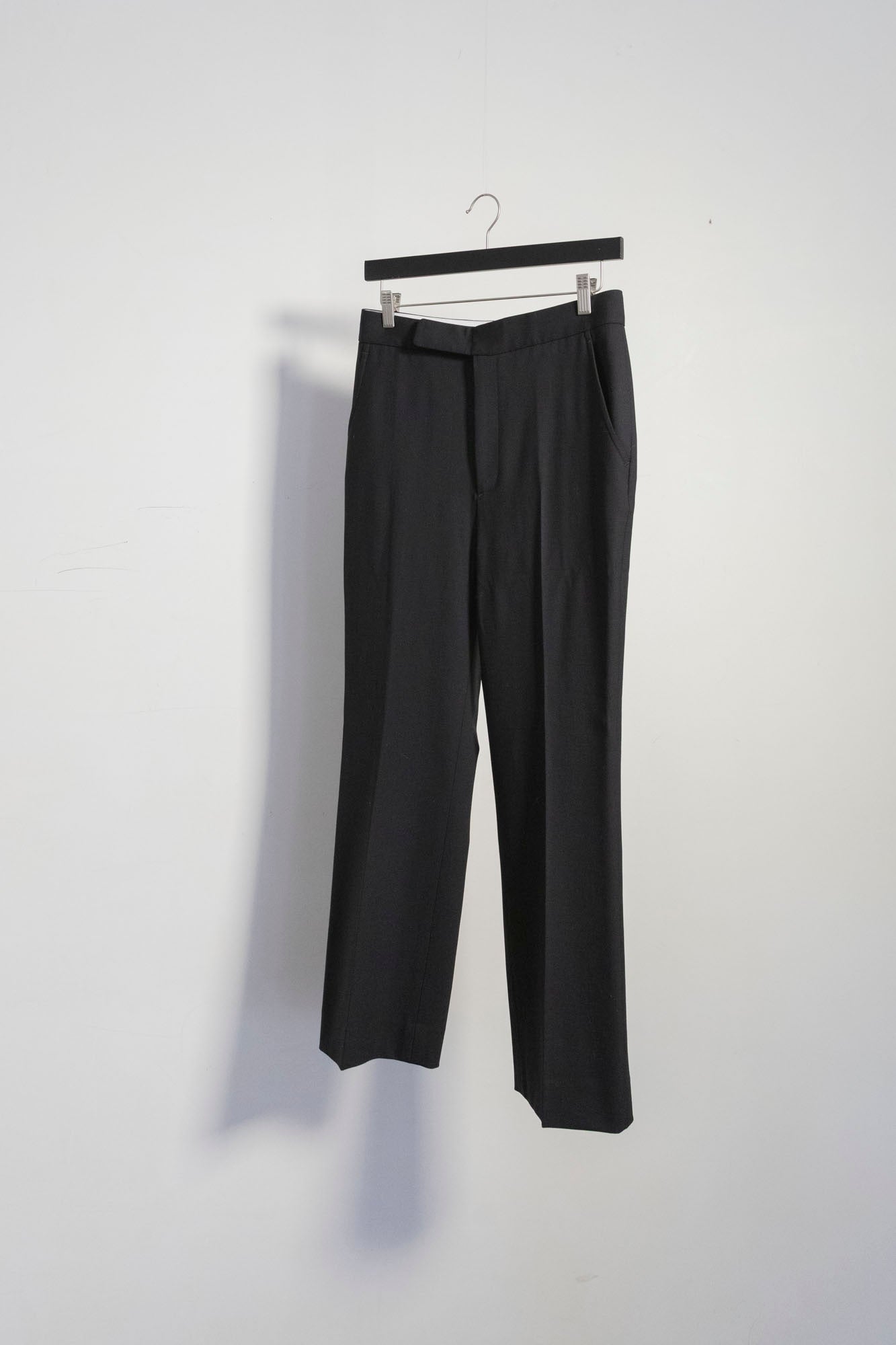 High-Waisted Wool Cropped Trouser