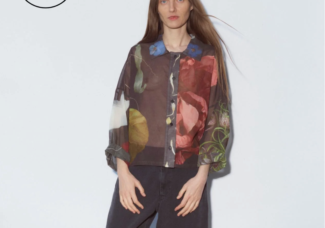 Shirt Sheer Floral 0084