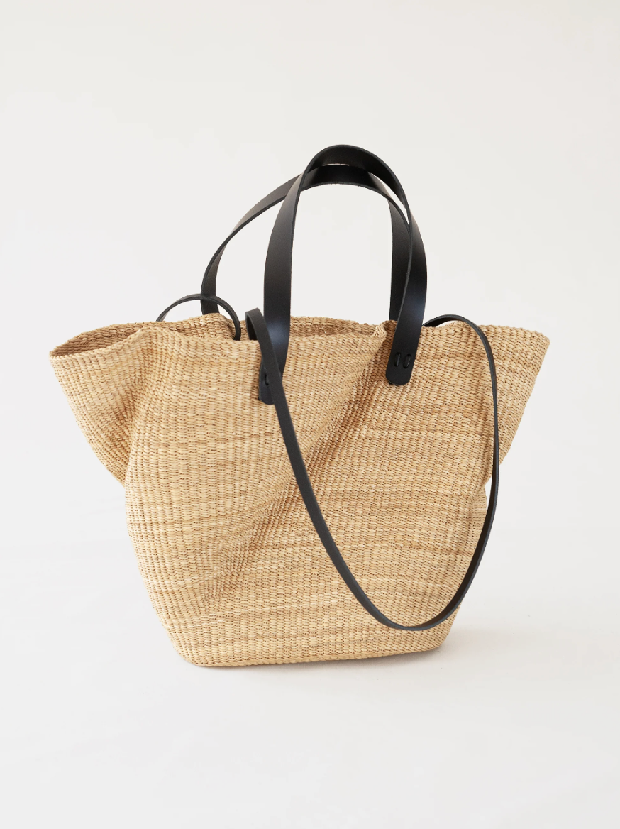 N.41 Froissé Shopping Bag - Black Leather